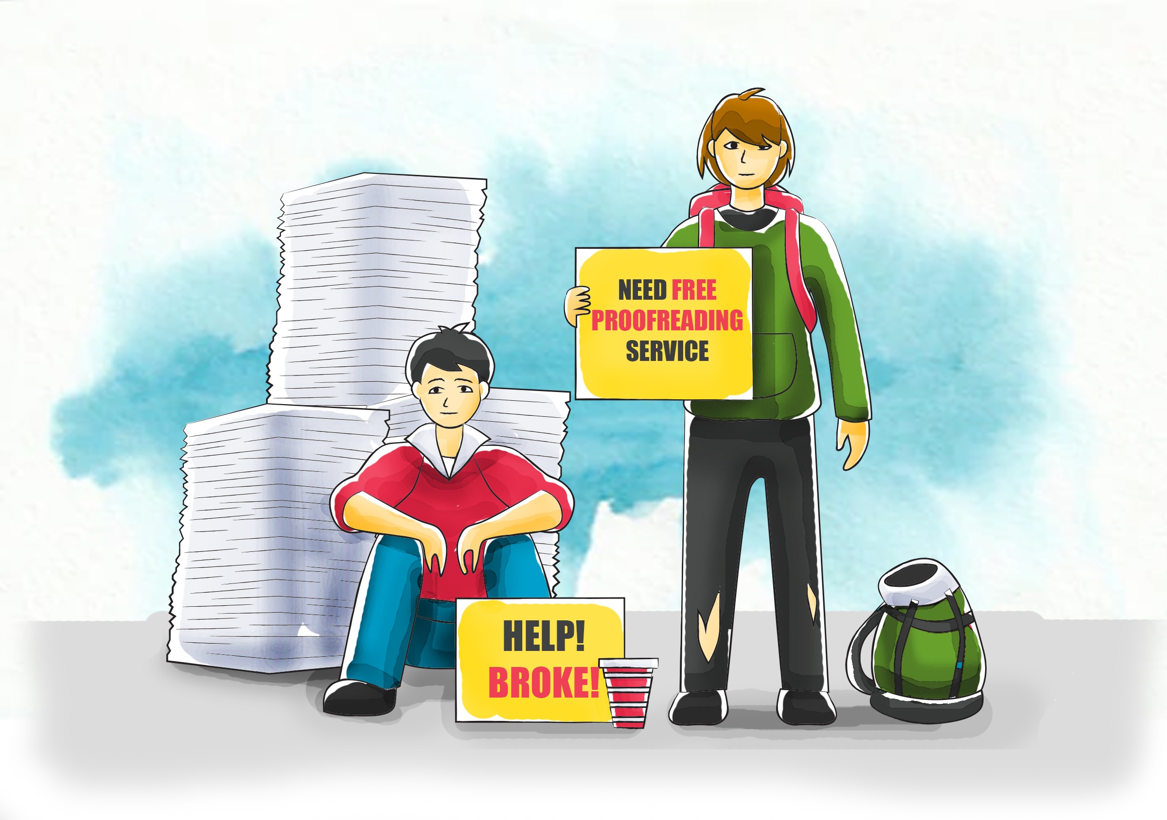 Free proofreading services for broke students.