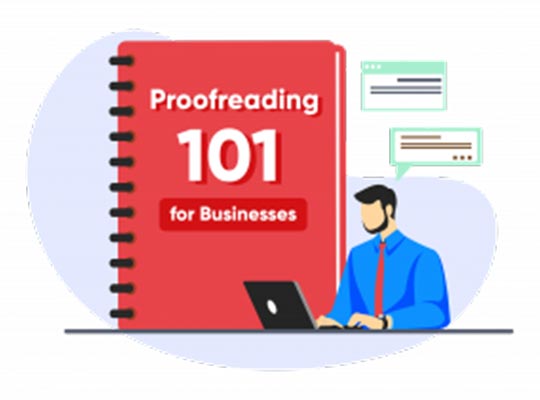 Proofreading tips for a business.