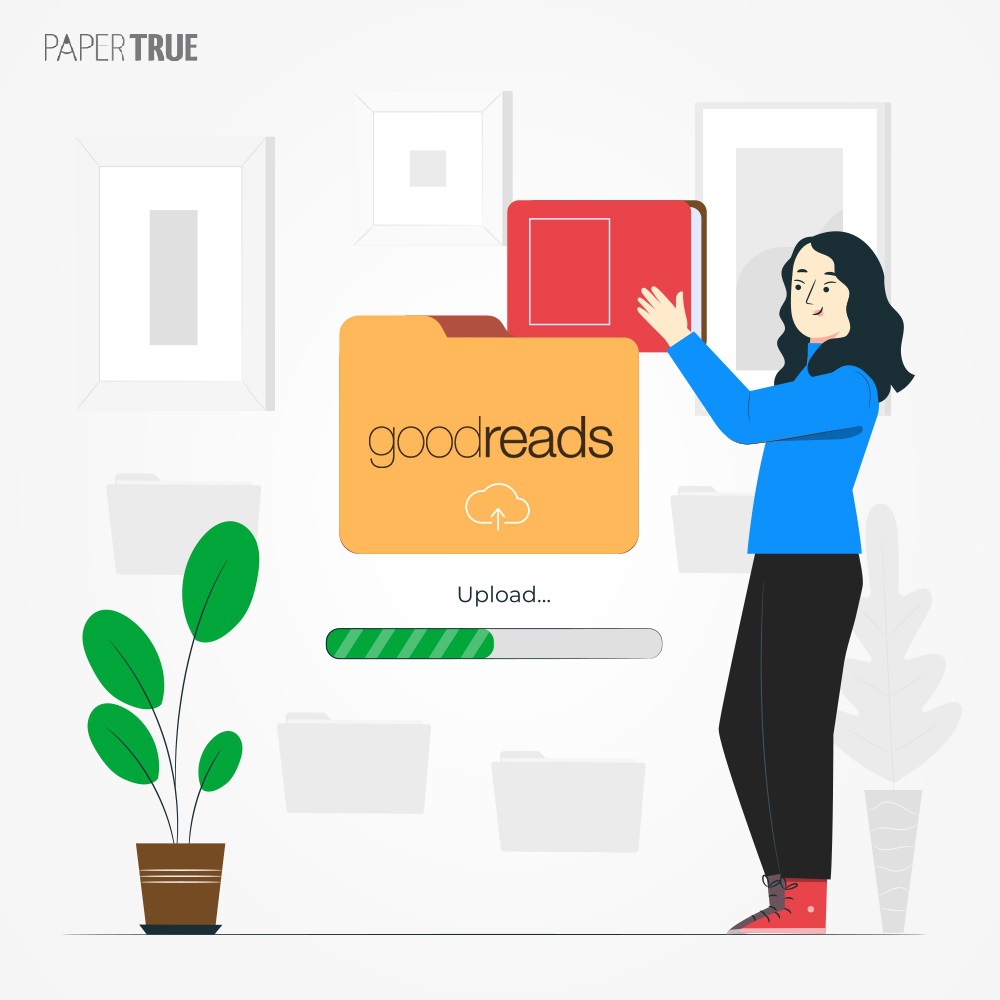 An author uploads their book on Goodreads. Authors can use Goodreads to promote their books.
