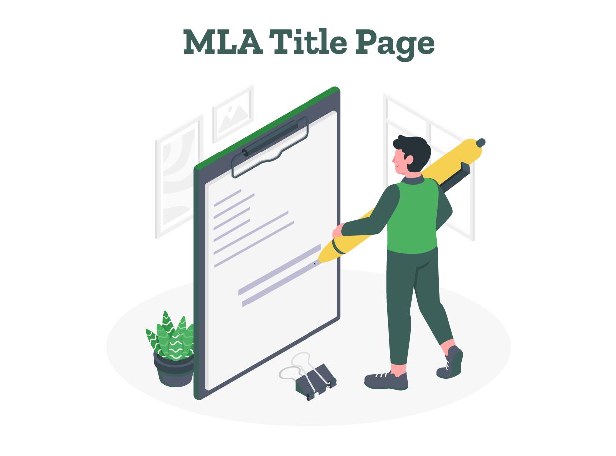 A student learns how to format an MLA title page and title section by studying some examples.