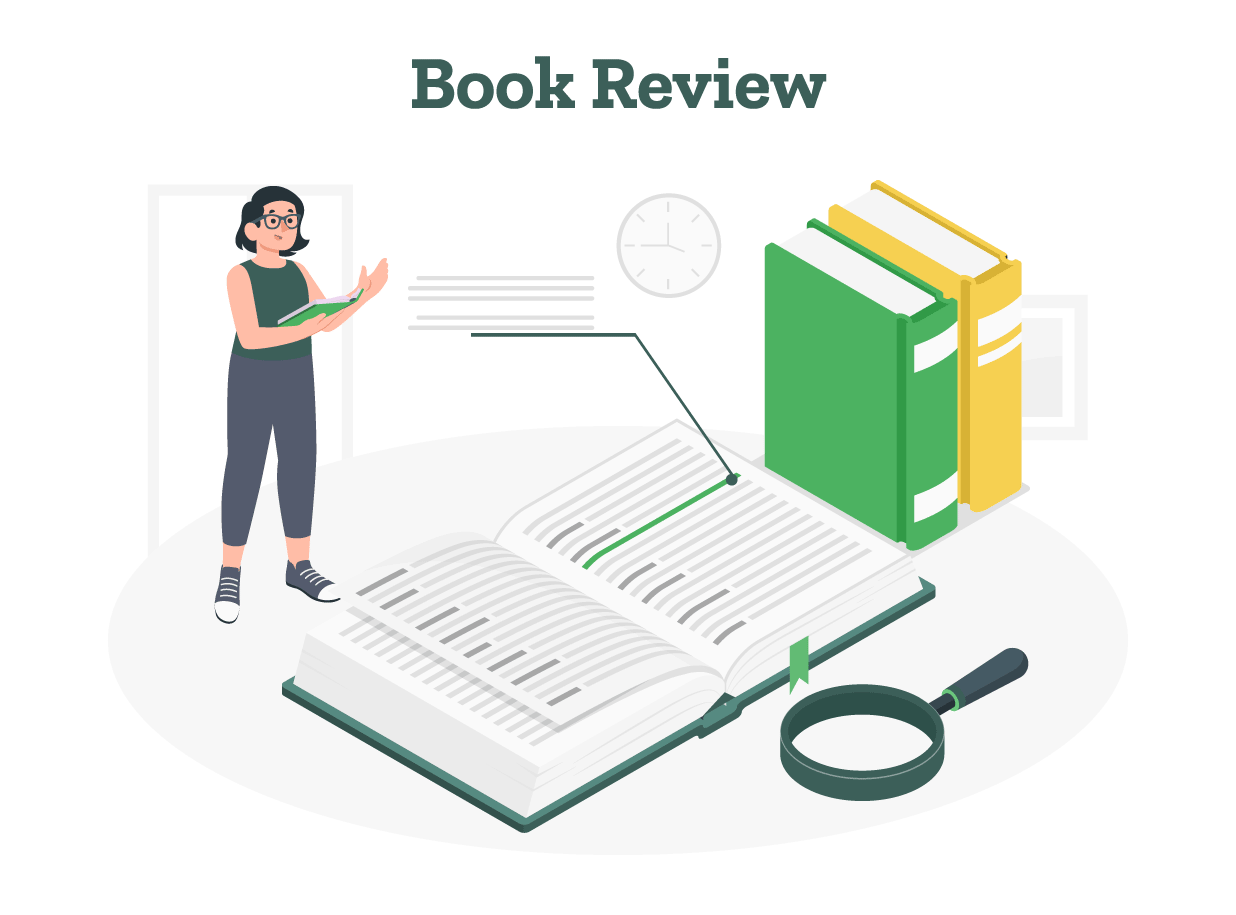 An author is analyzing the book’s content to write a perfect book review.