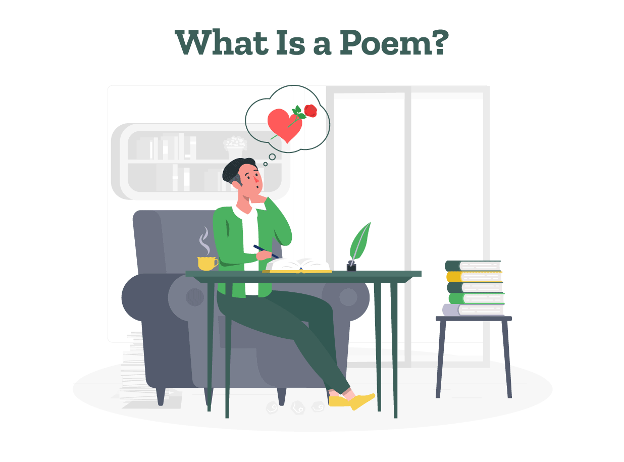 An author is thinking about poetic elements to compose a romantic poem.