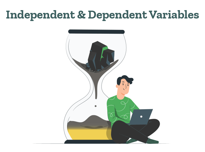A student is thinking about the independent and dependent variables in research.