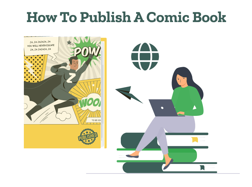 A publishe5 is giving details about how to publish a comic book