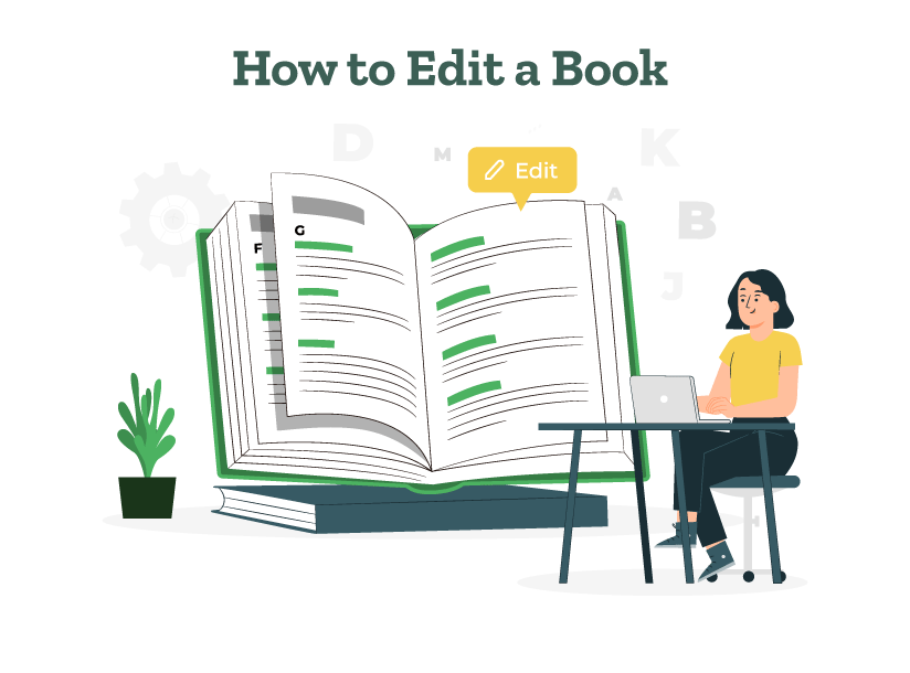 An editor shows how to edit a book