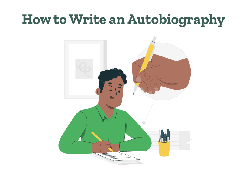 A writer is giving tips on how to write an autobiography