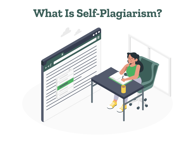 A girl is wondering about what is self plagiarism