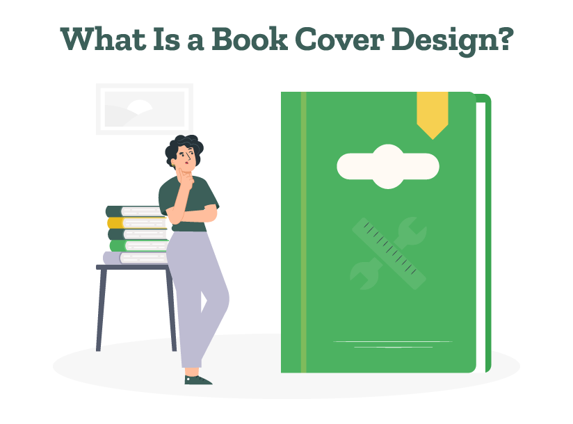 A designer is thinking about what is a book cover and basics of a book cover design
