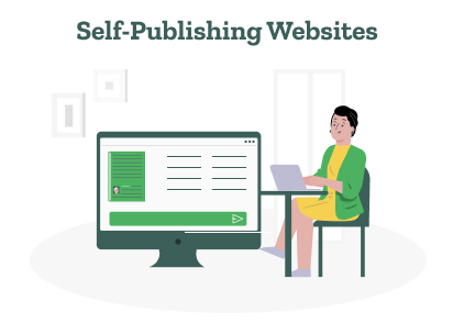 A women is showing how to select the best self-publishing websites