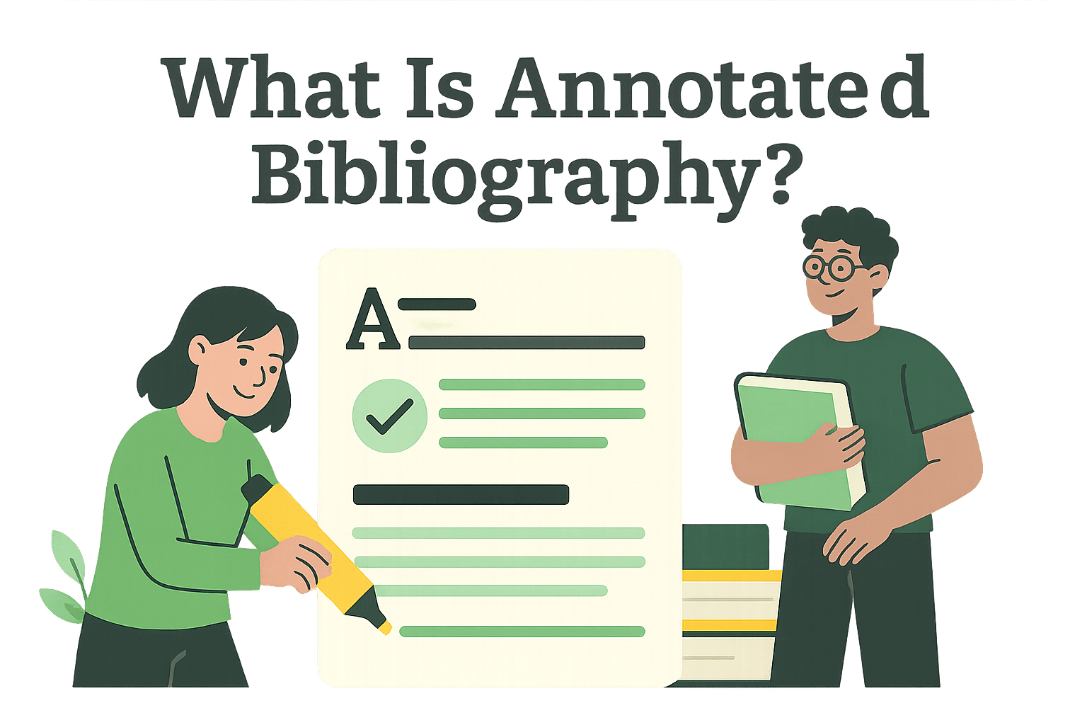 A student is learning about how to write an annotated bibliography using AI.