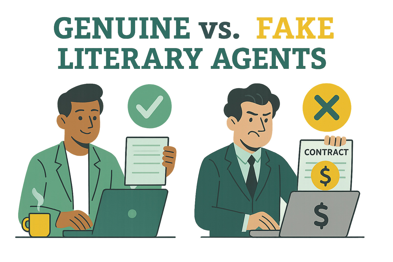 How to identify Genuine vs. Fake Literary Agents